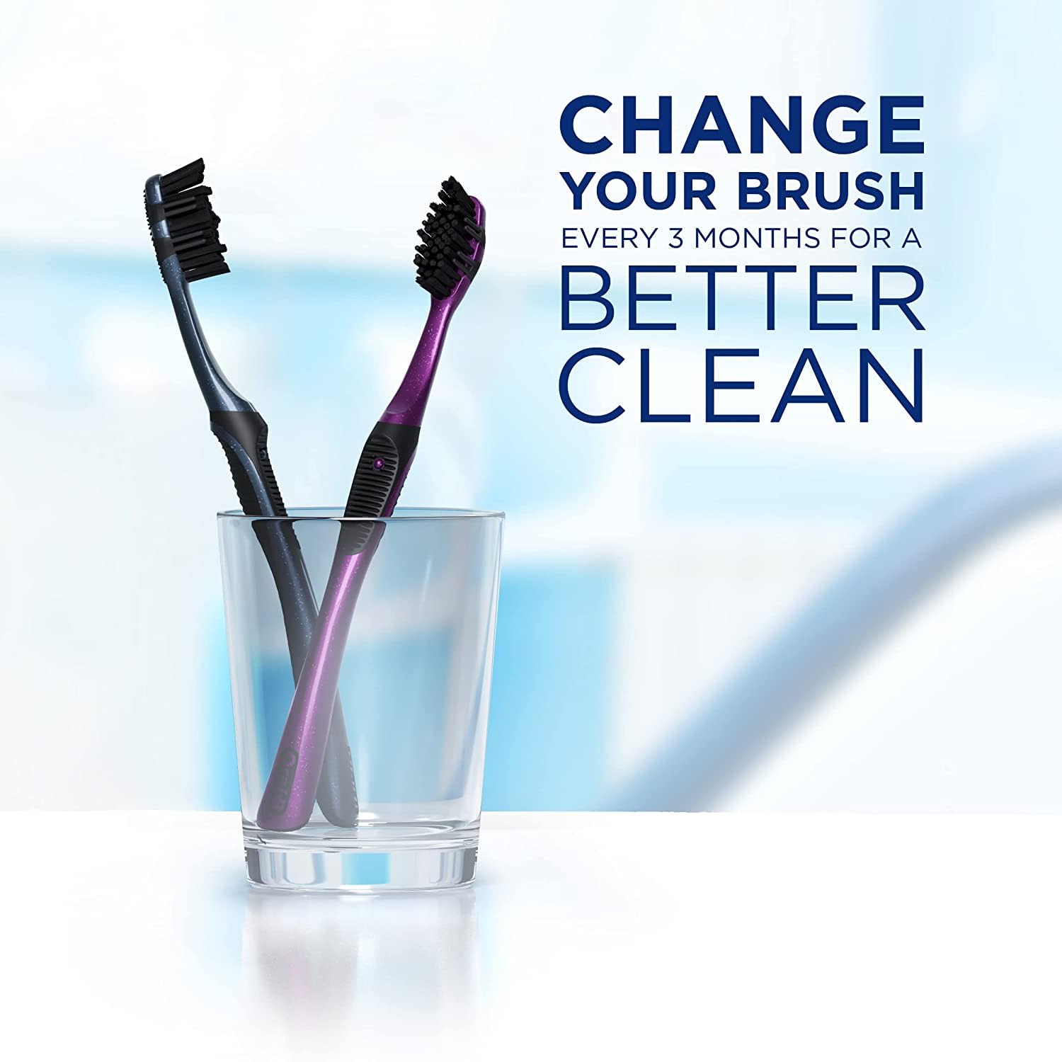 Oral-B Charcoal Toothbrushes, Medium 2ct - 24hrsmart